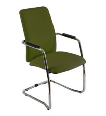 Poltroncina visitatore Lithium LTLTA - con braccioli inclusi - verde bruciato - Unisit Poltroncina visitatore Lithium LTLTA - con braccioli inclusi - verde bruciato - Unisit