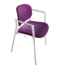 Poltroncina visitatore Step SPBSBR - con braccioli inclusi - prugna - Unisit Poltroncina visitatore Step SPBSBR - con braccioli inclusi - prugna - Unisit