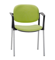Poltroncina visitatore Step SPBSBR - con braccioli inclusi - verde - Unisit Poltroncina visitatore Step SPBSBR - con braccioli inclusi - verde - Unisit