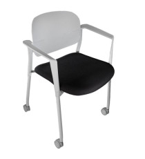 Poltroncina visitatore Step SPGPTRBR - con braccioli inclusi - nero - Unisit Poltroncina visitatore Step SPGPTRBR - con braccioli inclusi - nero - Unisit