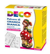 Polvere di ceramica bianca - 1 kg - Deco Polvere di ceramica bianca - 1 kg - Deco
