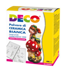Polvere di ceramica bianca - 1 kg - Deco