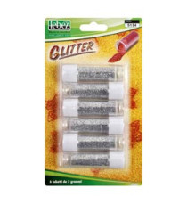 Porporina glitter - 2gr - argento - Lebez - conf. 6 tubi Porporina glitter - 2gr - argento - Lebez - conf. 6 tubi