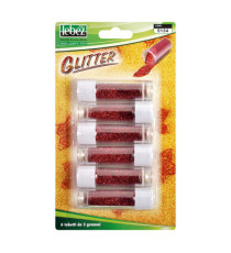 Porporina glitter - 2gr - rosso - Lebez - conf. 6 tubi Porporina glitter - 2gr - rosso - Lebez - conf. 6 tubi