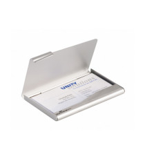 Porta biglietti da visita Business Card Box - 9x5,5 cm - alluminio - Durable Porta biglietti da visita Business Card Box - 9x5,5 cm - alluminio - Durable