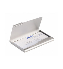 Porta biglietti da visita Business Card Box - 9x5,5 cm - alluminio - Durable