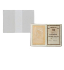 Porta carta identità - PVC - 15,5 x 11 cm - trasparente - Sei Rota - conf. 100 pezzi