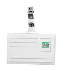 Portabadge con clip - PVC semirigido - 9 x 5,6 cm - Lebez Portabadge con clip - PVC semirigido - 9 x 5,6 cm - Lebez