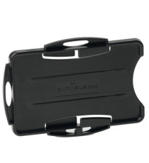 Portabadge Eco - per 2 tessera - 54 x 87 mm - nero - Durable - conf. 10 pezzi