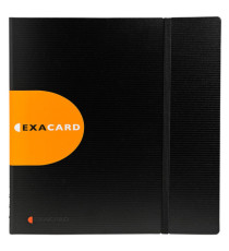 Portabiglietti da visita Exacard - 320 posti - 26,5x25 cm - nero - Exacompta Portabiglietti da visita Exacard - 320 posti - 26,5x25 cm - nero - Exacompta