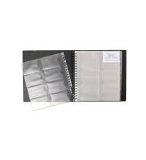 Portabiglietti da visita Exacard - 320 posti - 26,5x25 cm - nero - Exacompta Portabiglietti da visita Exacard - 320 posti - 26,5x25 cm - nero - Exacompta