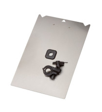 Portablocco - con attacco carrelli - A4 - alluminio - Djois