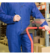 Portablocco - con attacco carrelli - A4 - alluminio - Djois