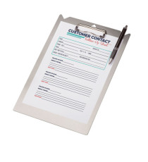 Portablocco - con attacco carrelli - A4 - alluminio - Djois