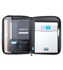 Portablocco - tessuto - nero - 26x34 cm - City Time