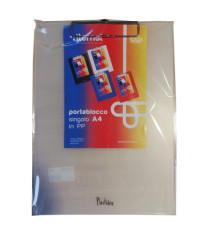 Portablocco con molla in metallo - copertina in PPL - A4 - trasparente opaco - Iternet
