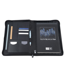 Portablocco Dual - tessuto - nero/grigio - A4 - City Time Portablocco Dual - tessuto - nero/grigio - A4 - City Time