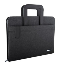 Portablocco Flap - con manici - tessuto - nero - A4 - City Time Portablocco Flap - con manici - tessuto - nero - A4 - City Time