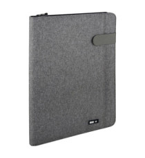 Portablocco Flap - tessuto - grigio - A4 - City Time