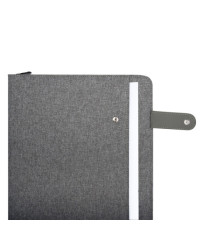 Portablocco Flap - tessuto - grigio - A4 - City Time