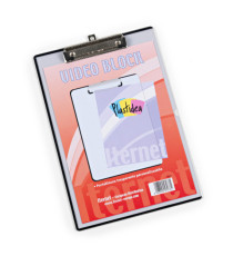 Portablocco in PPL con molla in metallo personalizzabile - A4 - trasparente - Iternet