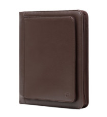 Portablocco Office - ecopelle - con zip - 26x34 cm - marrone - InTempo Portablocco Office - ecopelle - con zip - 26x34 cm - marrone - InTempo