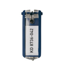 Portachiavi Key Clip - blu - Durable - conf. 6 pezzi