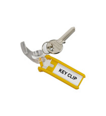 Portachiavi Key Clip - giallo - Durable - conf. 6 pezzi