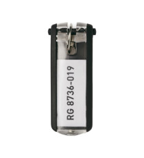 Portachiavi Key Clip - nero - Durable - conf. 6 pezzi