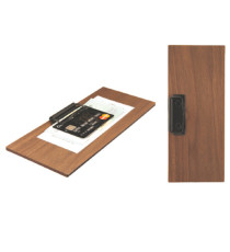 Portaconto - con fermaglio - 24 x 10 cm - legno - Securit