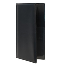 Portaconto Basic - 23,7 x 12,5 cm - PVC - nero - 4+2 buste fisse incluse - Securit
