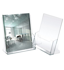 Portadepliant - 23 x 25,5 x 3 cm - plastica - trasparente - Lebez Portadepliant - 23 x 25,5 x 3 cm - plastica - trasparente - Lebez