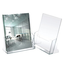 Portadepliant - 23 x 25,5 x 3 cm - plastica - trasparente - Lebez Portadepliant - 23 x 25,5 x 3 cm - plastica - trasparente - Lebez