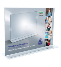 Portadepliant - materiale acrilico - 21 x 30 cm - orizzontale - Lebez