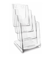 Portadepliant modulare - 4 tasche 1/3 A4 - 11,5 x 26,5 x 18,4 cm - Arda