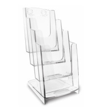 Portadepliant modulare - 4 tasche 1/3 A4 - 11,5 x 26,5 x 18,4 cm - Arda