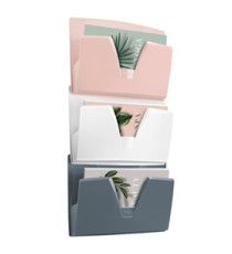 Portadocumenti da parete 170 Min Mineral - 3 tasche A4 - rosa/grigio/bianco - Cep Portadocumenti da parete 170 Min Mineral - 3 tasche A4 - rosa/grigio/bianco - Cep