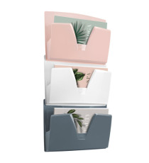 Portadocumenti da parete 170 Min Mineral - 3 tasche A4 - rosa/grigio/bianco - Cep Portadocumenti da parete 170 Min Mineral - 3 tasche A4 - rosa/grigio/bianco - Cep