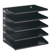 Portadocumenti Sorter Rack - 33 x 36 x 25 cm - 5 scomparti - nero - Durable Portadocumenti Sorter Rack - 33 x 36 x 25 cm - 5 scomparti - nero - Durable