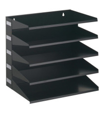 Portadocumenti Sorter Rack - 33 x 36 x 25 cm - 5 scomparti - nero - Durable Portadocumenti Sorter Rack - 33 x 36 x 25 cm - 5 scomparti - nero - Durable
