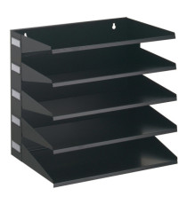 Portadocumenti Sorter Rack - 33 x 36 x 25 cm - 5 scomparti - nero - Durable Portadocumenti Sorter Rack - 33 x 36 x 25 cm - 5 scomparti - nero - Durable
