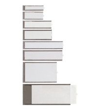 Portaetichette adesivo Ies B2 - 24 x 88 mm - grigio - Sei Rota - conf. 8 pezzi Portaetichette adesivo Ies B2 - 24 x 88 mm - grigio - Sei Rota - conf. 8 pezzi