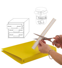 Portaetichette adesivo Ies L40 - 40 x 300 mm - grigio - Sei Rota - conf. 10 pezzi Portaetichette adesivo Ies L40 - 40 x 300 mm - grigio - Sei Rota - conf. 10 pezzi