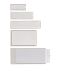 Portaetichette adesivo Iesti A1 - 24 x 63 mm - trasparente - Sei Rota - conf. 10 pezzi Portaetichette adesivo Iesti A1 - 24 x 63 mm - trasparente - Sei Rota - conf. 10 pezzi