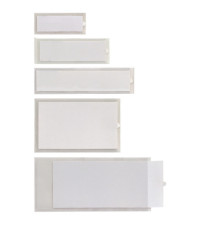 Portaetichette adesivo Iesti A1 - 24 x 63 mm - trasparente - Sei Rota - conf. 10 pezzi Portaetichette adesivo Iesti A1 - 24 x 63 mm - trasparente - Sei Rota - conf. 10 pezzi