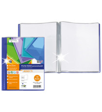 Portalistini Asso TI - personalizzabile - PP liscio - 15 x 21 cm - 50 buste -  blu - Sei Rota Portalistini Asso TI - personalizzabile - PP liscio - 15 x 21 cm - 50 buste -  blu - Sei Rota