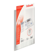 Portalistini personalizzabile - 22x30 cm - 30 buste antiriflesso - trasparente - Esselte