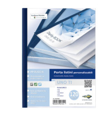 Portalistini personalizzabile Uno TI - 22 x 30 cm - 120 buste - blu - Sei Rota
