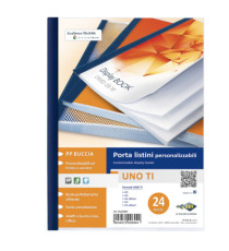 Portalistini personalizzabile Uno TI - 22 x 30 cm - 24 buste - blu - Sei Rota Portalistini personalizzabile Uno TI - 22 x 30 cm - 24 buste - blu - Sei Rota