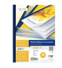 Portalistini personalizzabile Uno TI - 22 x 30 cm - 36 buste - blu - Sei Rota Portalistini personalizzabile Uno TI - 22 x 30 cm - 36 buste - blu - Sei Rota